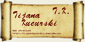 Tijana Kucurski vizit kartica